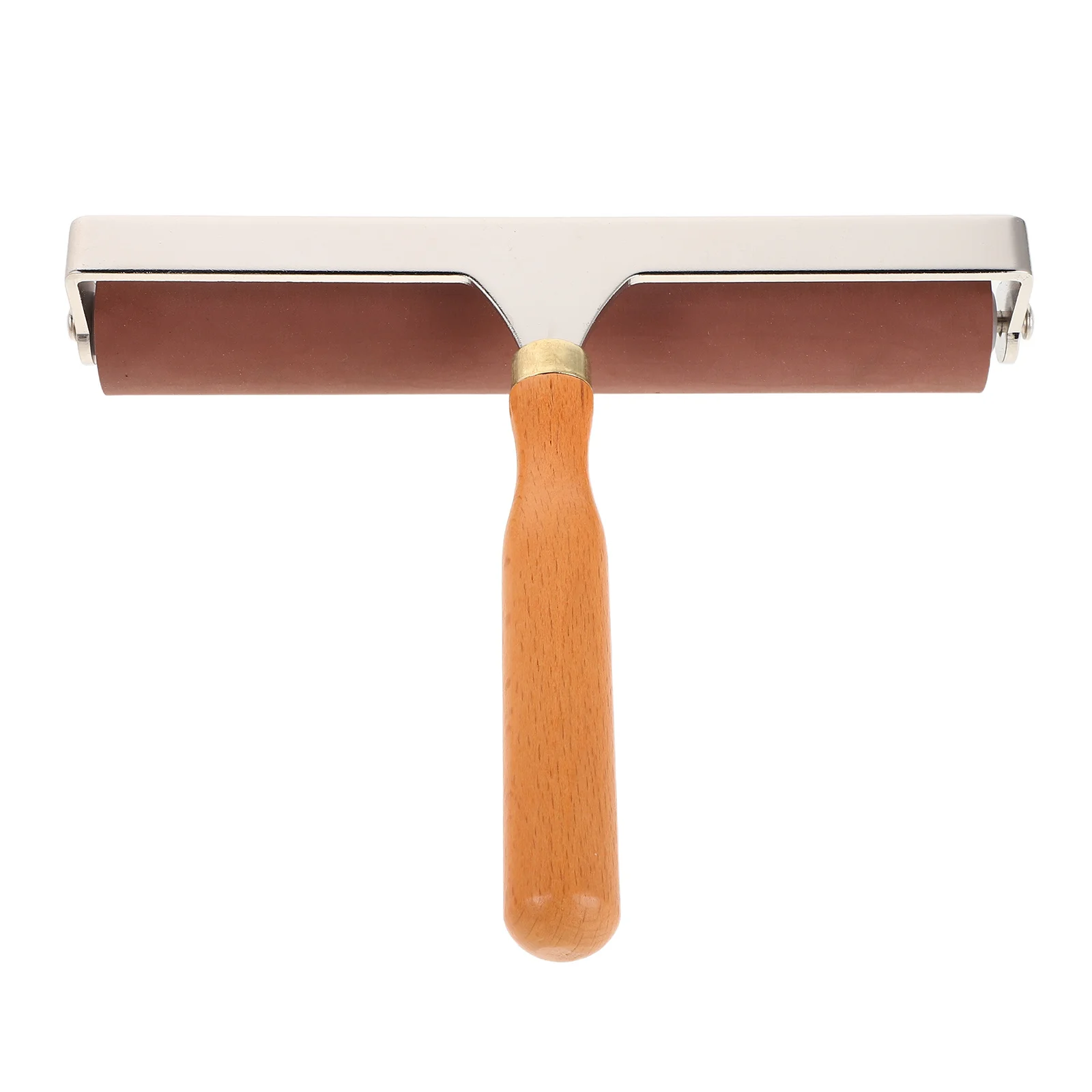 

20cm Wood Handle Rubber Printing Roller for Printmaking Ink Hand Roller Craft Tool Brayers Gel Printing Decoupage Art Stamping