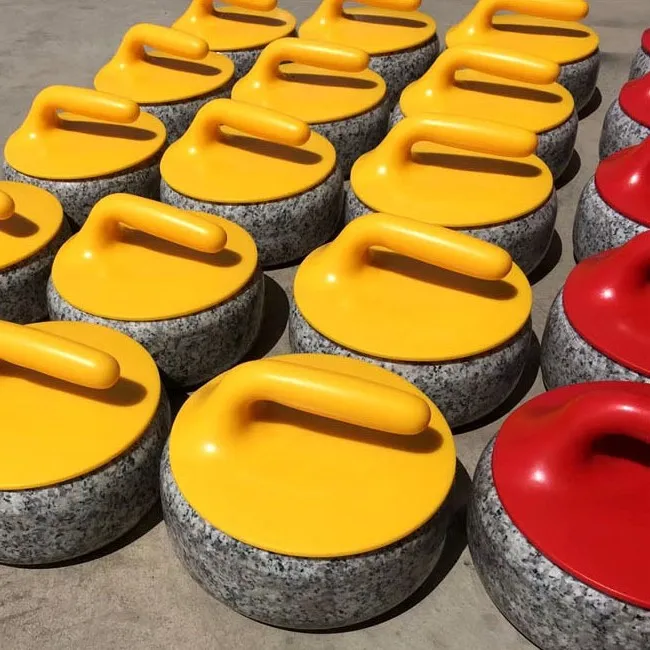 Granite Curling Stone 240mm with Plastic Curling Panel for Club Game