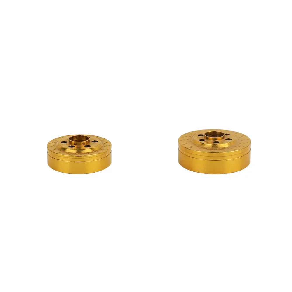 2/4 PCS 1.9 2.2 Inch Wheel Rims 1/10 RC Crawler Metal Anodized Brake Disc Weights for TRX4 TRX6 Axial SCX10 90046 Capra TF2