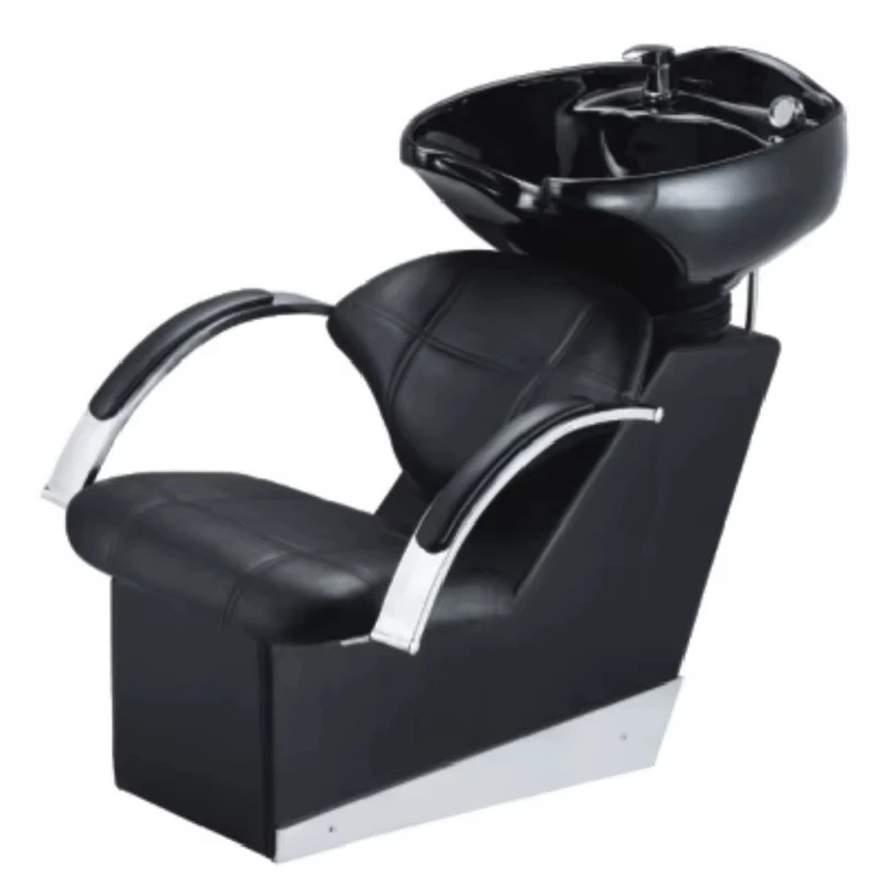 Hair Salon Furniture Shampoo Chairs Cheap Backwash Unit Black Hair Washing Chair