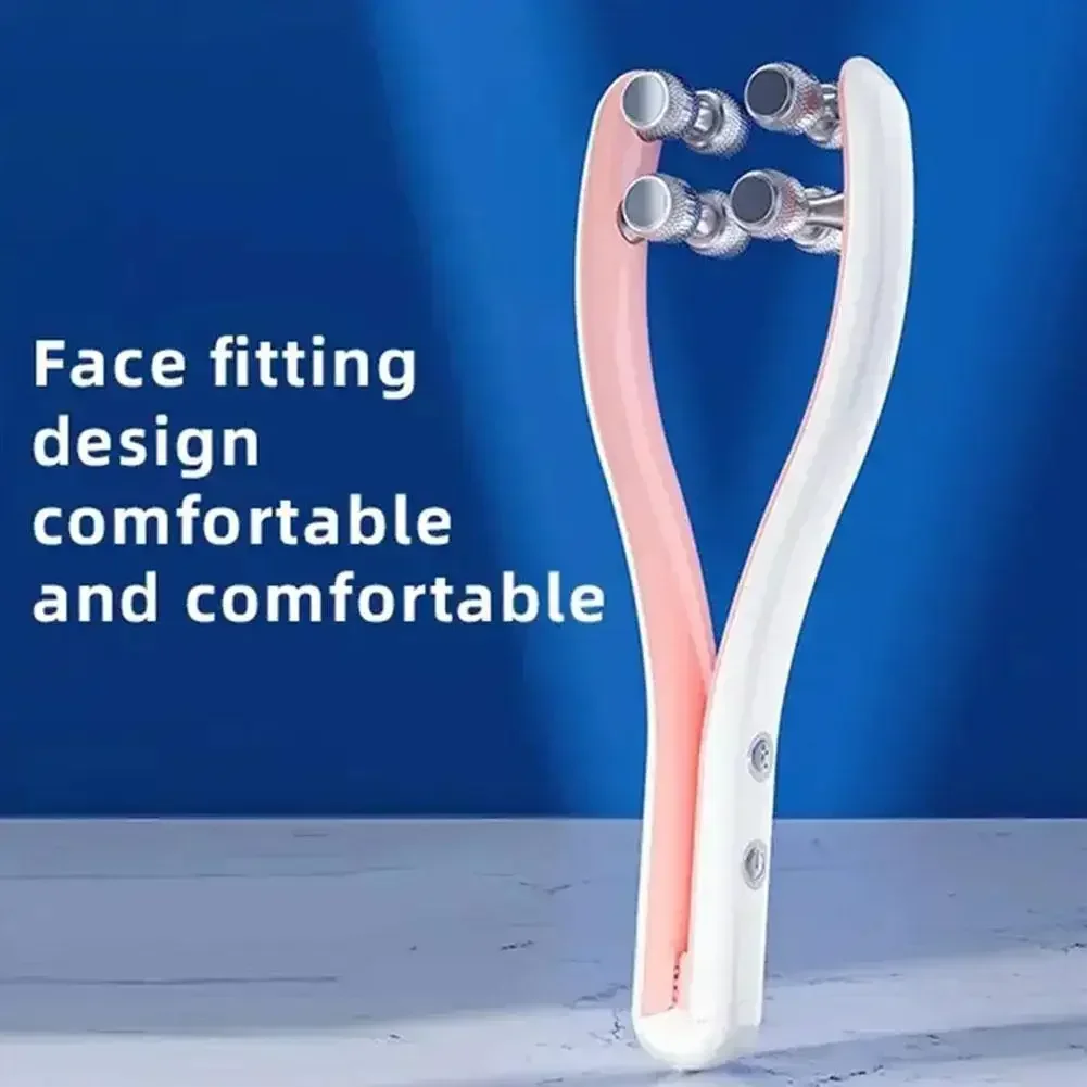 V Face Lift Massager LED Facial Lift Up Machine Microcurrent  V Face Double Chin Remove Massage Roller Skin Tightening Device