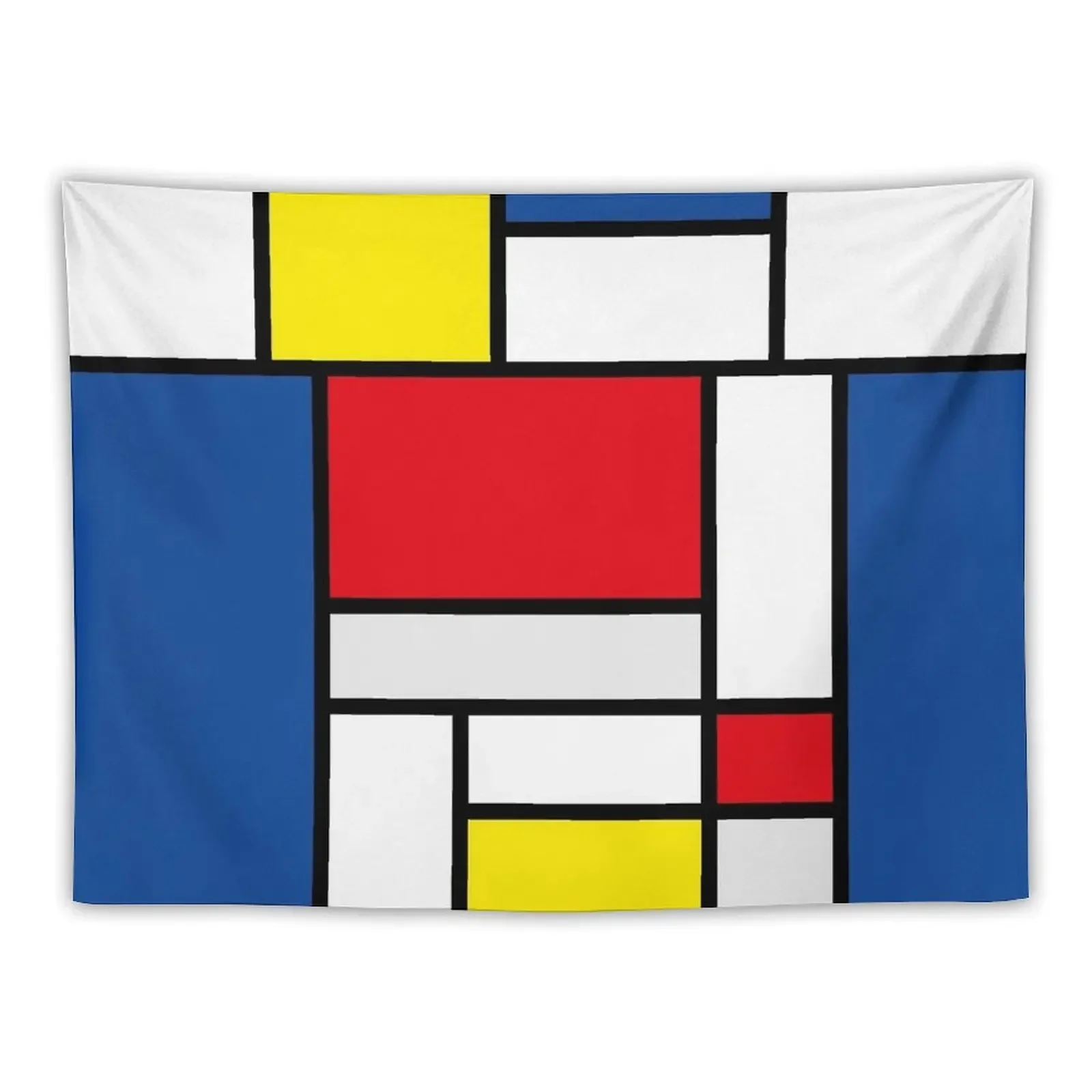 mondrian minimalist de stijl modern art abstract design new Tapestry Room Aesthetic Bedroom Decor Tapestry