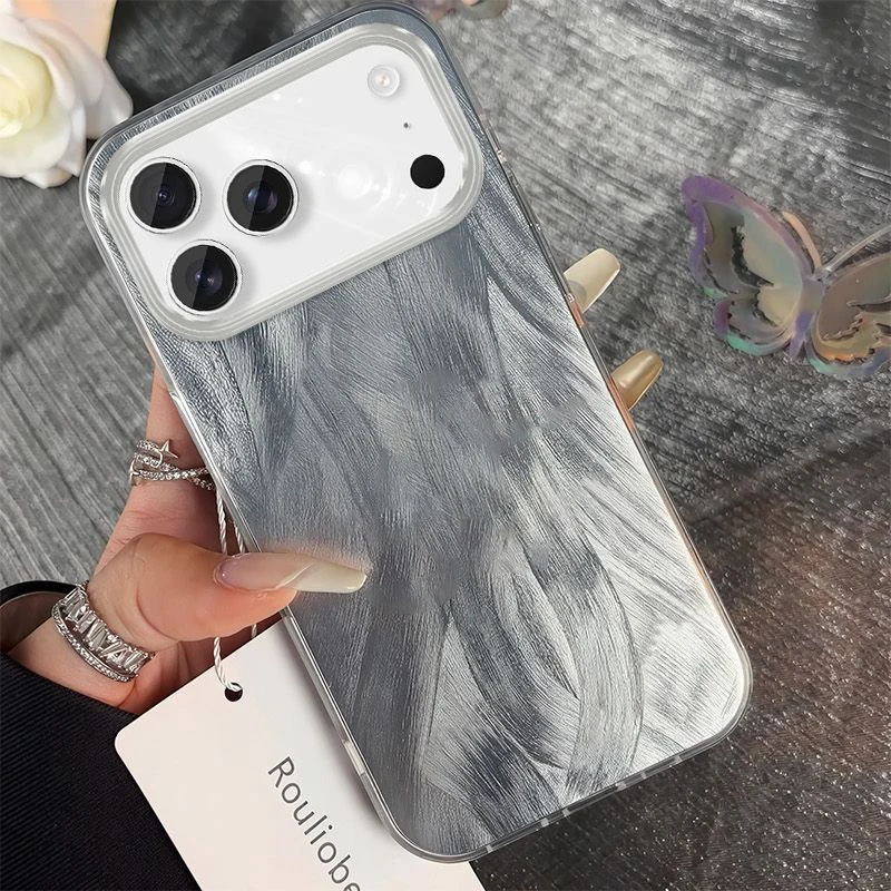 Luxe Mode Laser Funda Telefoon Case Voor iPhone 17 Pro 16 15 14 13 12 11 Pro Max 16E XR XS 16E 7 8 Plus Schokbestendige Bumper Cover