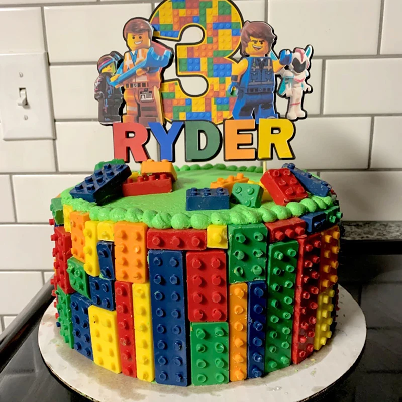 Block Silikonform Gebäude Ziegel Roboter Schokolade Gelee Eiswürfel Tablett Kuchen Dekoration Cupcake Topper Kinder Geburtstag Party Auto – Detail 15