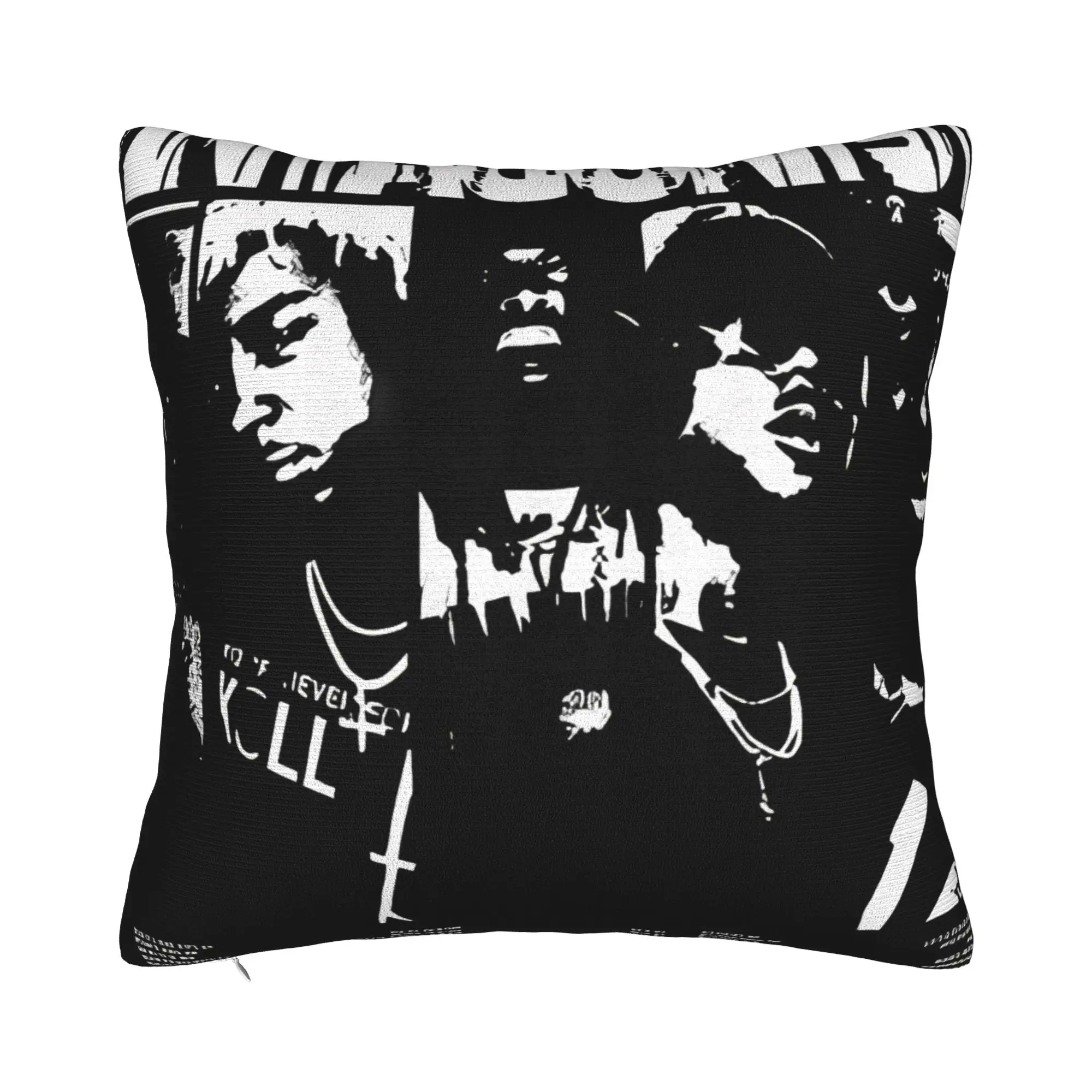 Playboi Carti Antagonist Tour Music Winter Holiday Farmhouse Home Deco Playboi Carti Pillow Cover Zipper Closure