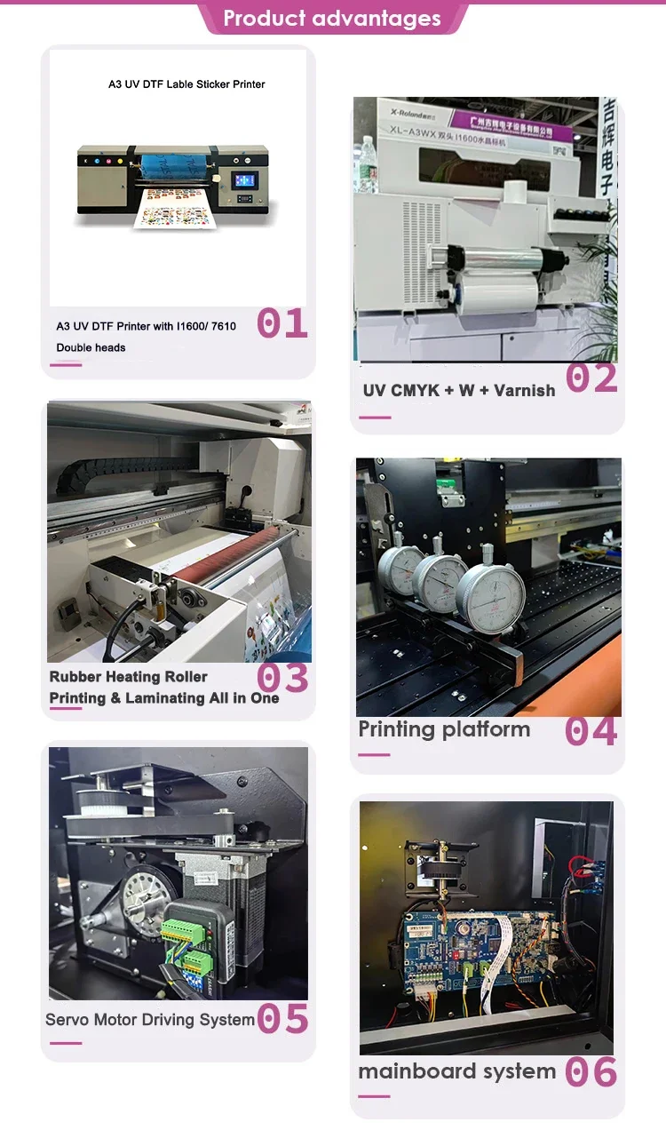 Hoge precisie UV digitale inkjet labelprinter Intelligente besturing Crystal Label UV-printer