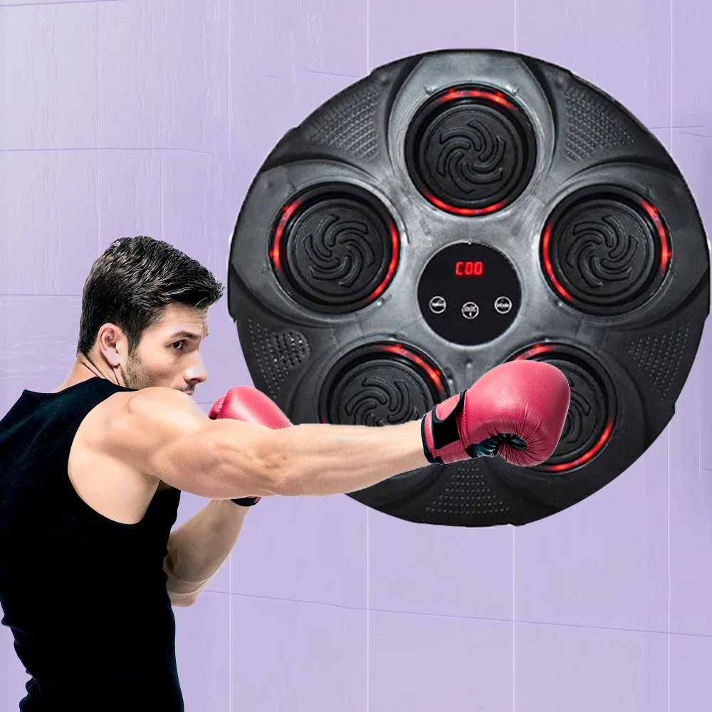 New Smart Music Boxing Machine Adult/Children Sports Fitness Boxing Trainer Home Exercise Response Training Boxing Wall Target