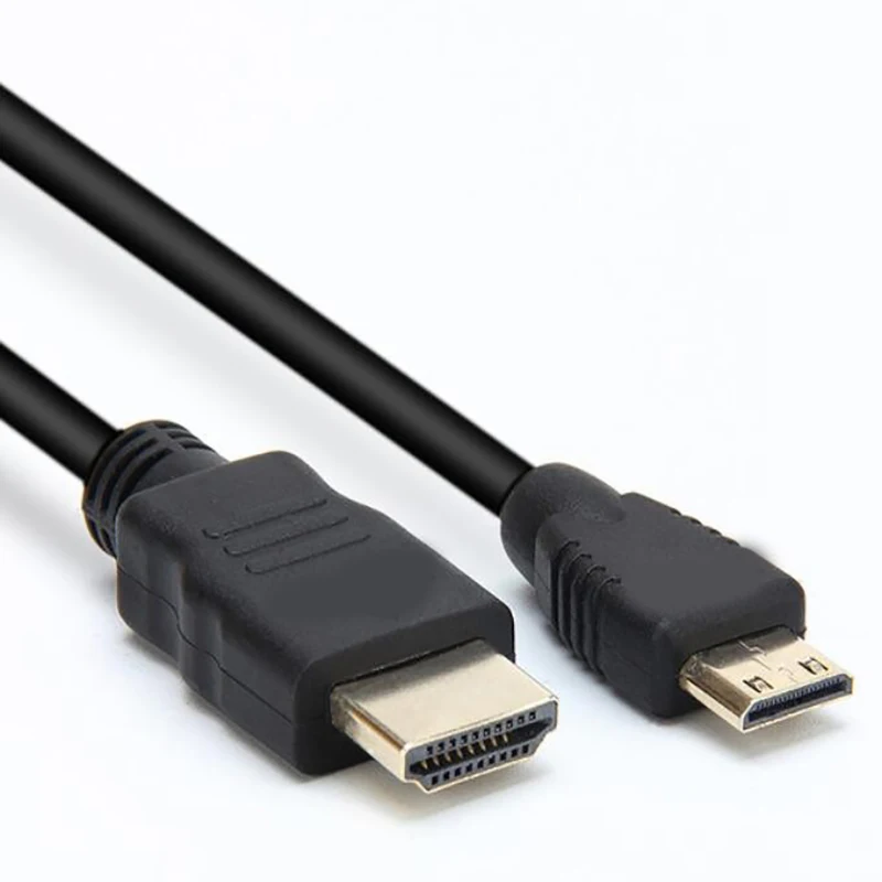 10PCS Mini HDMI To HDMI Video Cable(C To A) For IPhone HDTV Camera Data Bi-directional 4K PVC Jacket 1.5m/3m HDMI Cable For Home