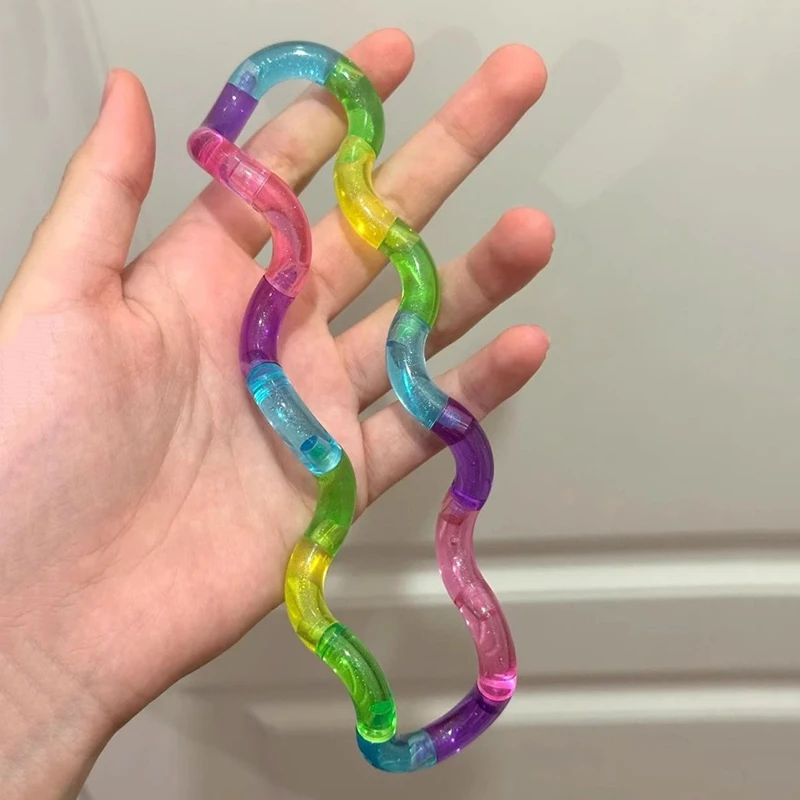 Verdrehbares Fidget-Spielzeug, Verformbares Seil, Rotierendes Fingerspielzeug zur Stresslinderung, Sensorisches Quetschspielzeug, Entspannungs-Partygeschenk – Detail 4