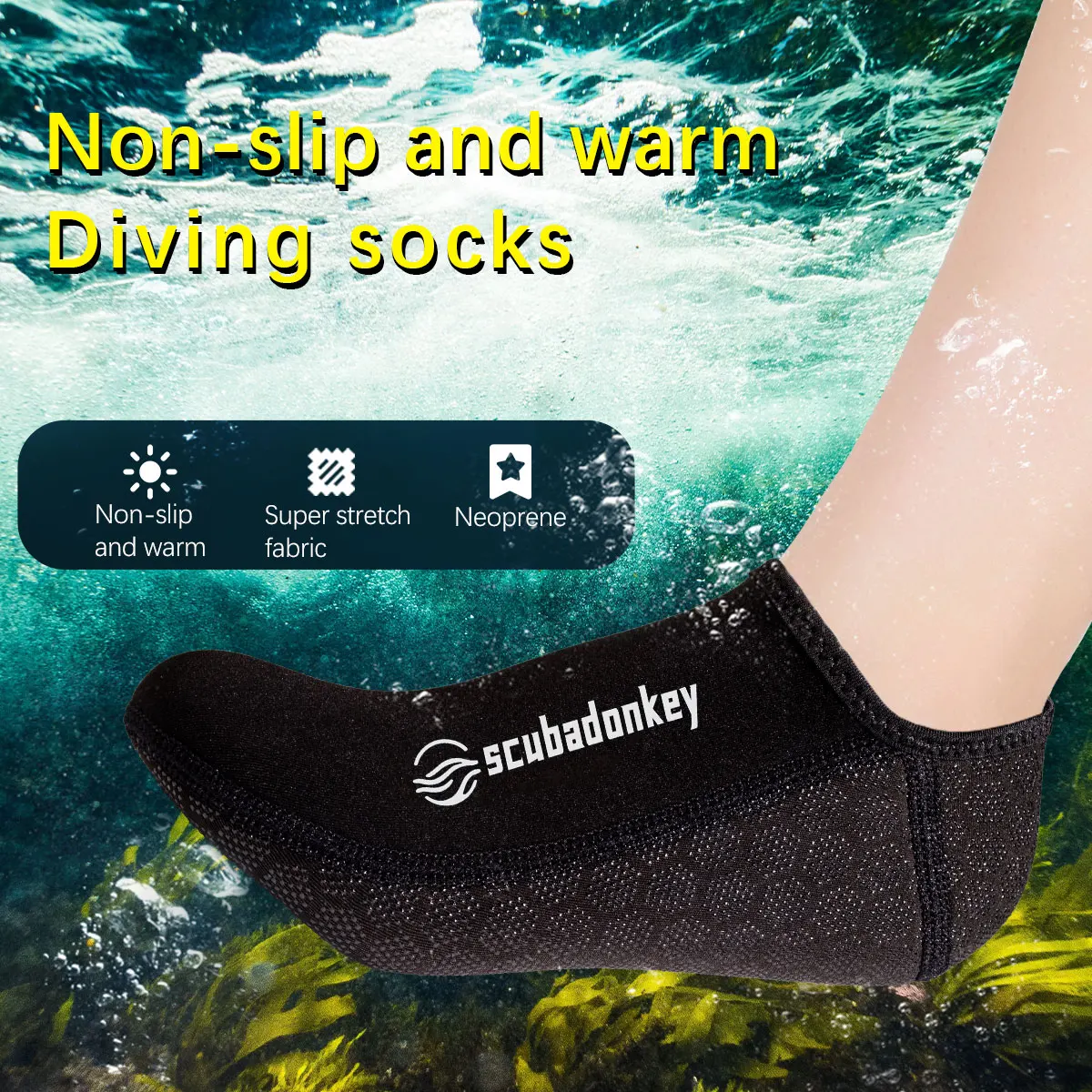 

Неопреновые носки для дайвинга 3 мм для мужчин и женщин, нескользящие носки для гидрокостюма, термозащитные носки от порезов для снорклинга, подводного плавания, пляжа