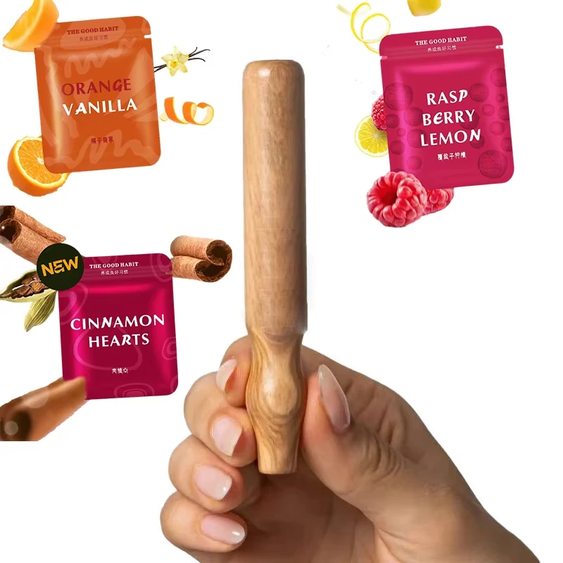

Air Inhaler Nicotine-Free Cigarettes Smokeless Inhaler Single Socket Anti-Smoke Device Wooden Flavored Aromatherapy Diffuser