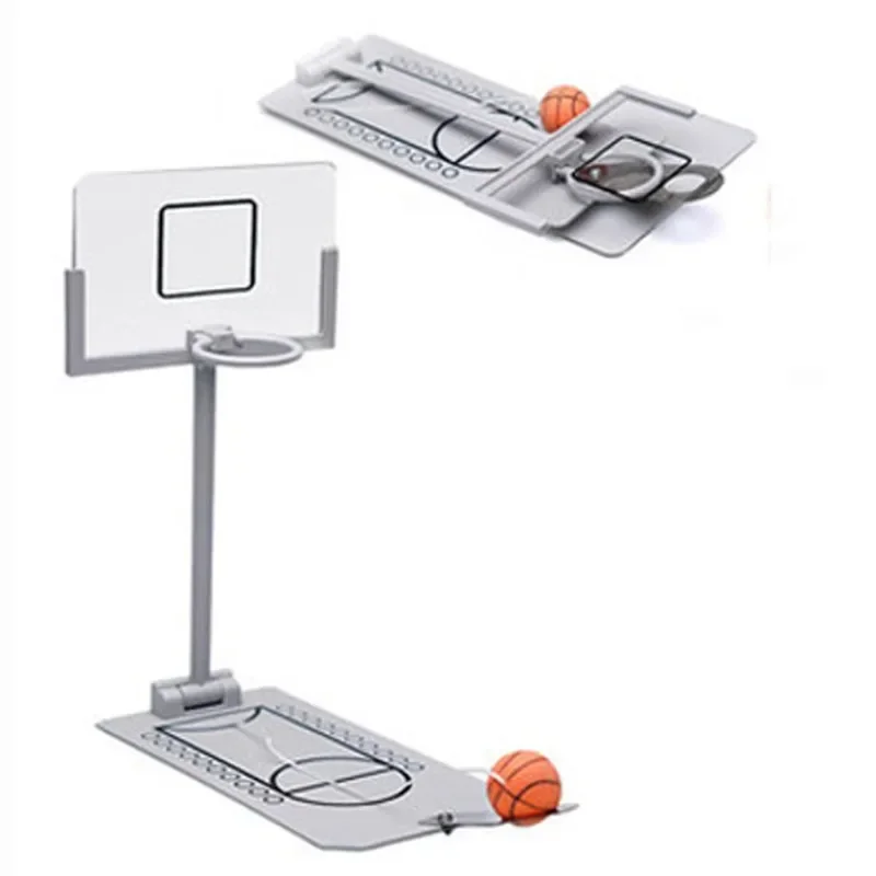 Foldable Mini Basketball Stress Relief Toy, Game for Office, Desktop Table Basketball, Birthday Gift for CBA Lovers, Training