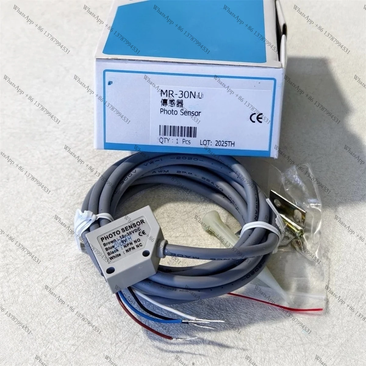 1pc-mr-30n-オリジナル新しい光電スイッチセンサー-10-30vdc-ip65