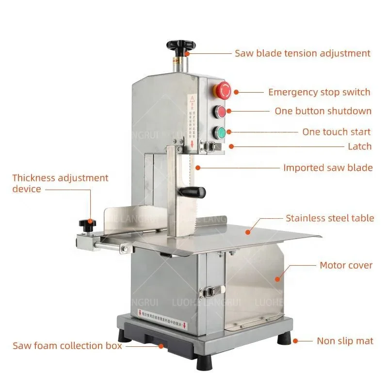 Professional Factory Stainless Steel Band Saw Meat Fresh Meat Cutting Machine Bone Made In China For Sale