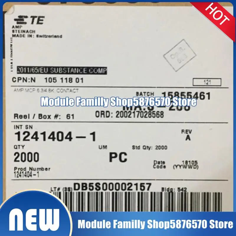 100 قطعة/الوحدة ، 1-175196-5 1-176497-1 1241404-1 1241412-1 1379658-1 1418844-1 170233-1 170258-1 1718760-1 172168-1