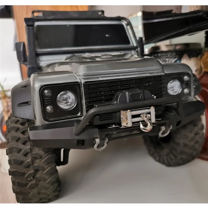 Guincho automático de metal a45f com cabo de controle 3ch para carro crawler 1/10 rc axial scx10 traxxas trx4 rc4wd d90 peças de atualização