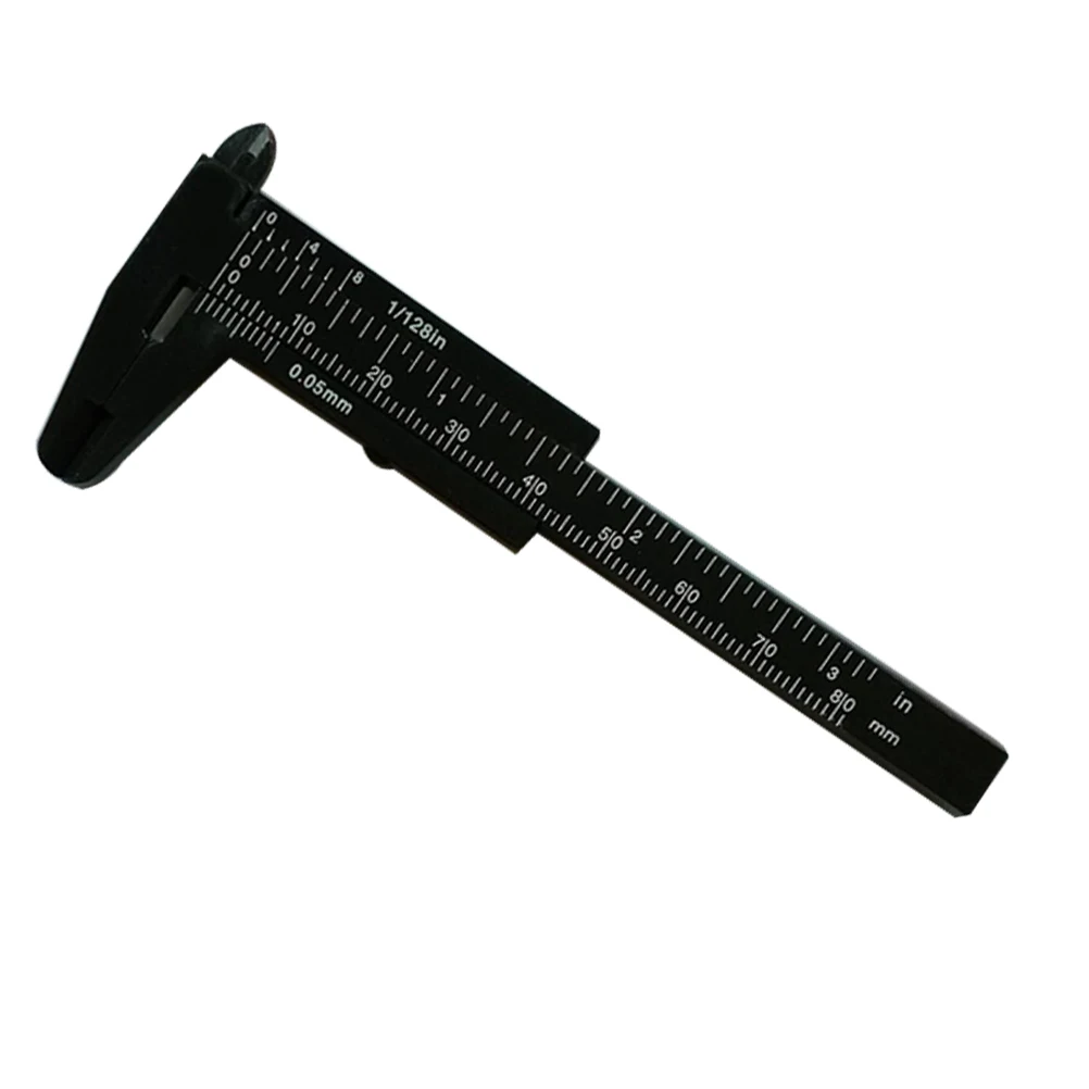 

Mini Vernier Caliper 80mm Bead Measuring Tool for Jewelry Making Gauge Lightweight Plastic Internal External Step Depth