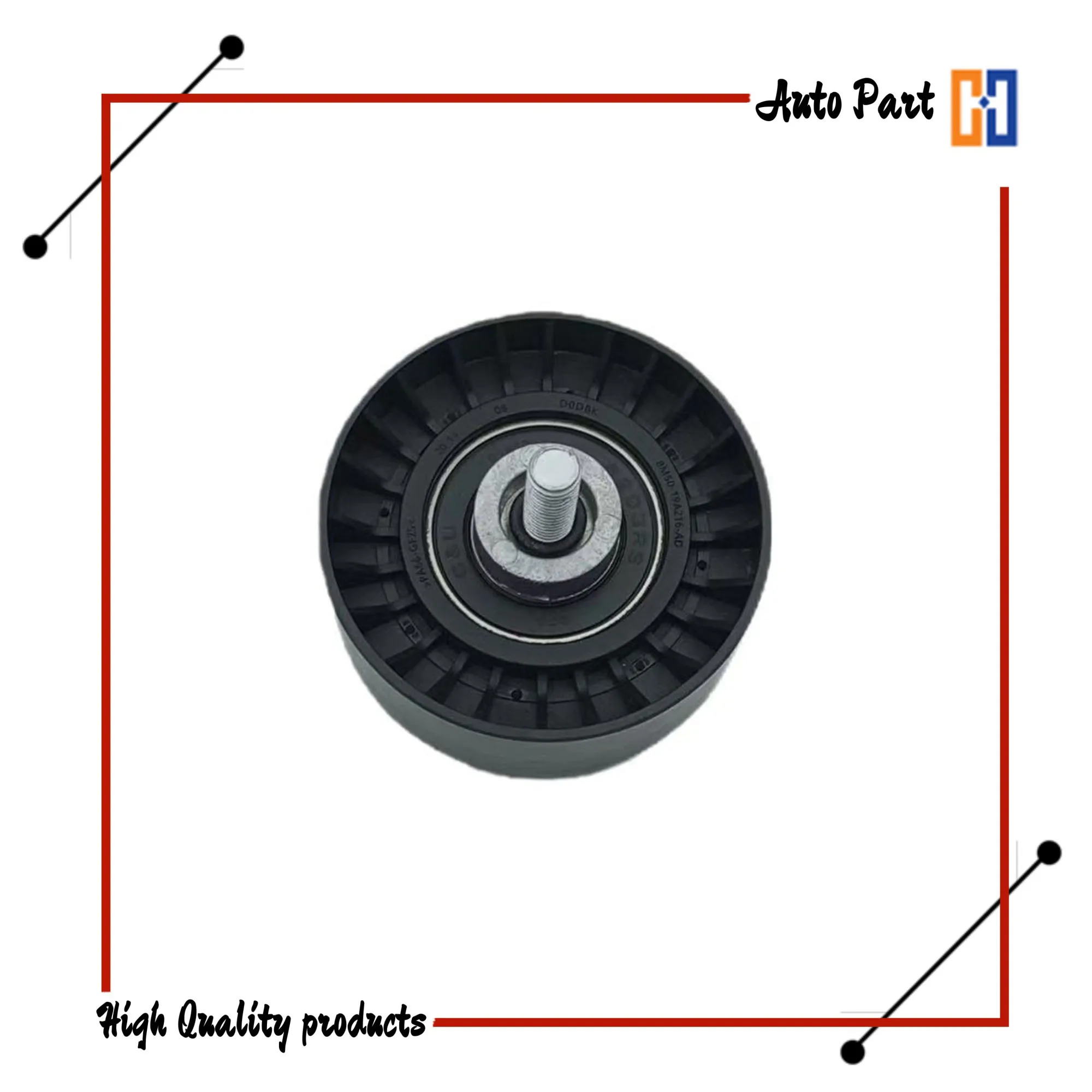 Auto Parts belt idler pulley BM5Q-19A216AD BM5Q19A216AD BM5Z 8678-A for Ford Fiesta CCT 2014-2019 / Fusion CC7 2013-