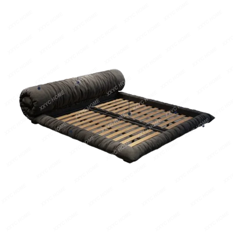 حار بيع مسند الظهر لحاف سرير مزدوج مقاوم للماء فاخر رمادي كبير خشبي الملك الحجم سرير غرفة نوم الكبار