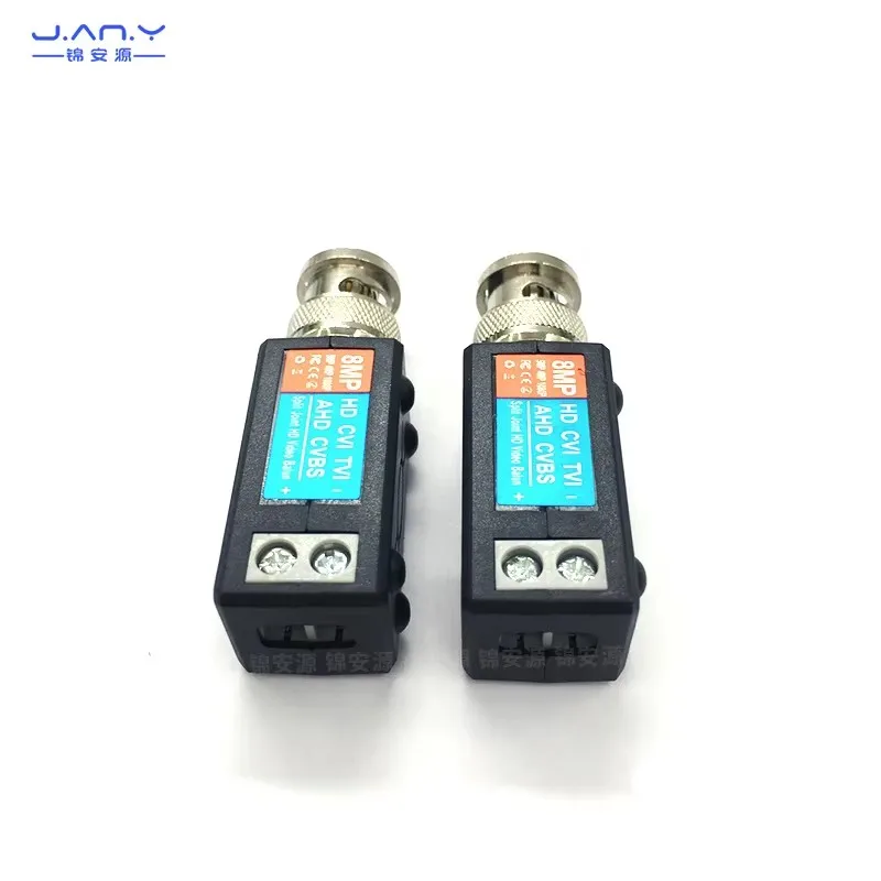 8mp coaxial HD twisted pair transmitter anti jammer network cable to BNC video monitoring screw connection