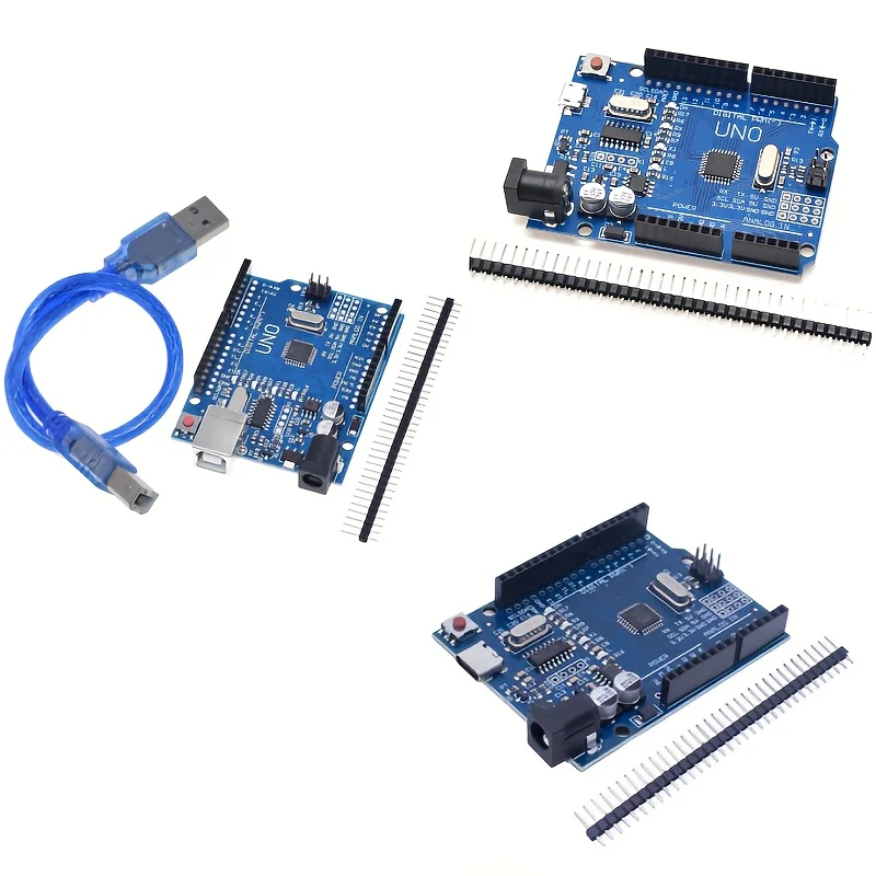 2-conjuntos-de-placa-de-desenvolvimento-atmega328p-r3-com-estojo-portas-quadradas-micro-tipo-c-para-robotica-e-programacao-compativel-com-arduino