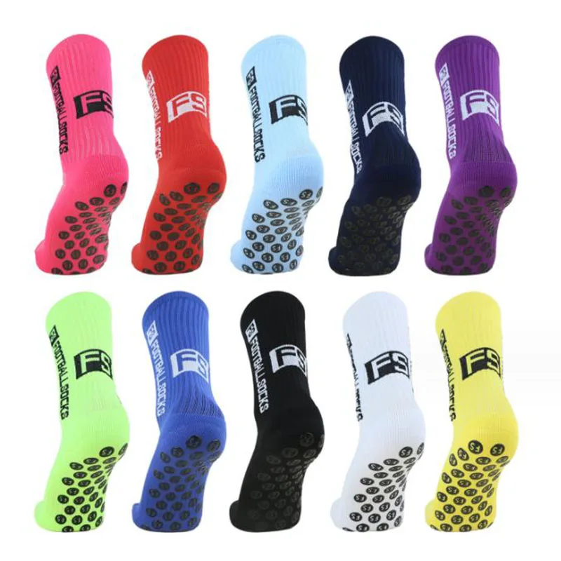 1 Pairs Anti-slip Football Socks Men Women Non-slip Soccer Basketball Tennis Sport Socks Grip Cycling Riding Socks 38-46