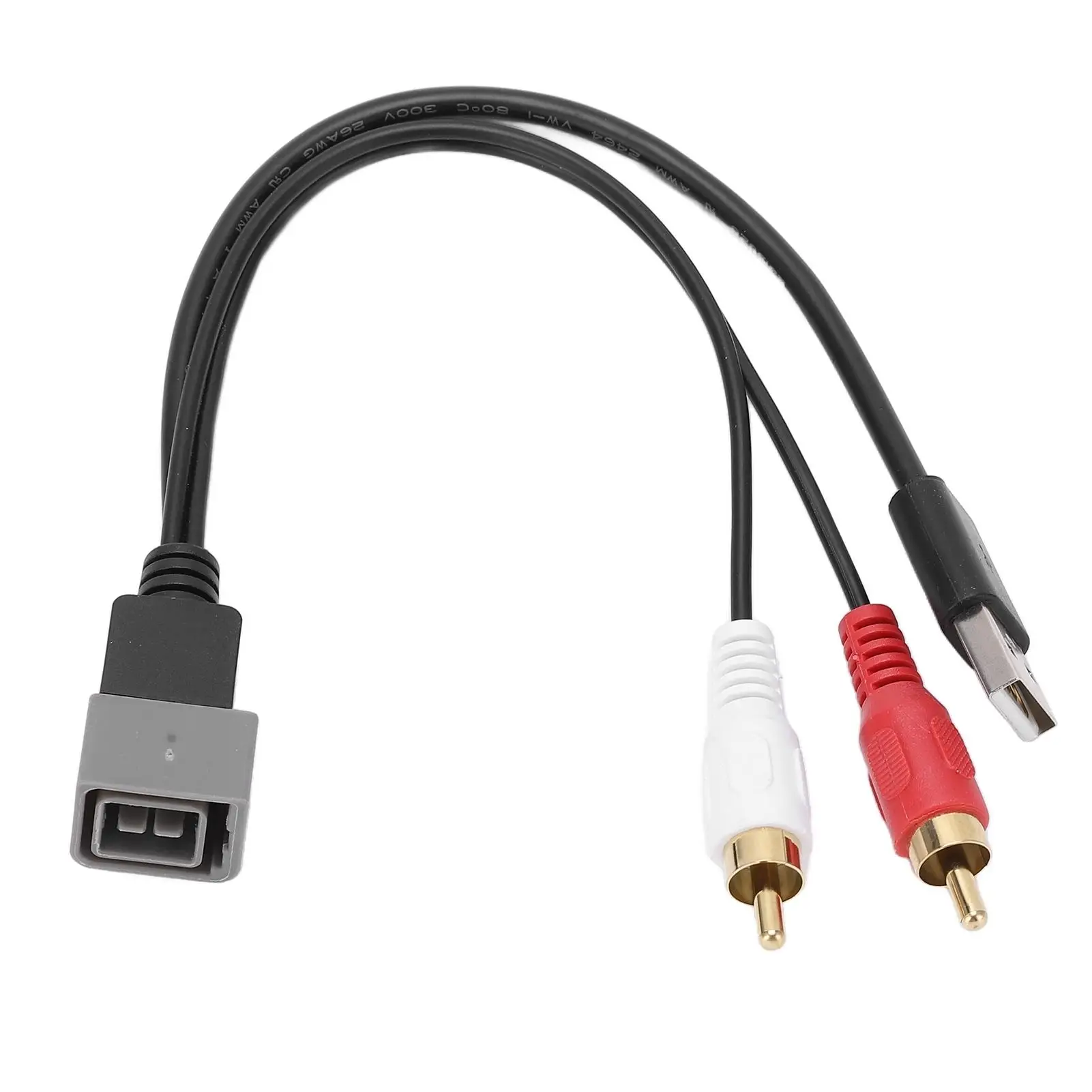 23cm 8Pin USB Adapter Cable for Car Audio - Compatible with Cube, Juke, Versa