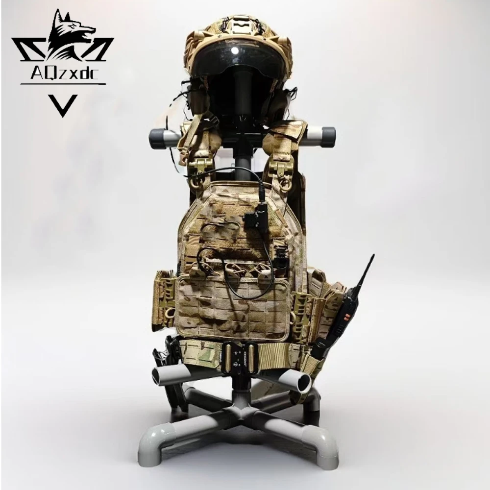 

Tactical Vest Helmet Display Holder Detachable Airsoft Gear Store Tree Rack Organizer Helmet Hanging Display Plate for Hunting