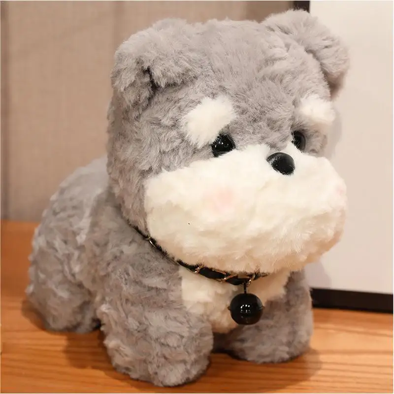 Dog Stuffed Animals Plush Toy Cute Simulation Pets Fluffy Baby Birthday Gifts Christmas Children Malzis Puppy  Toys for Living