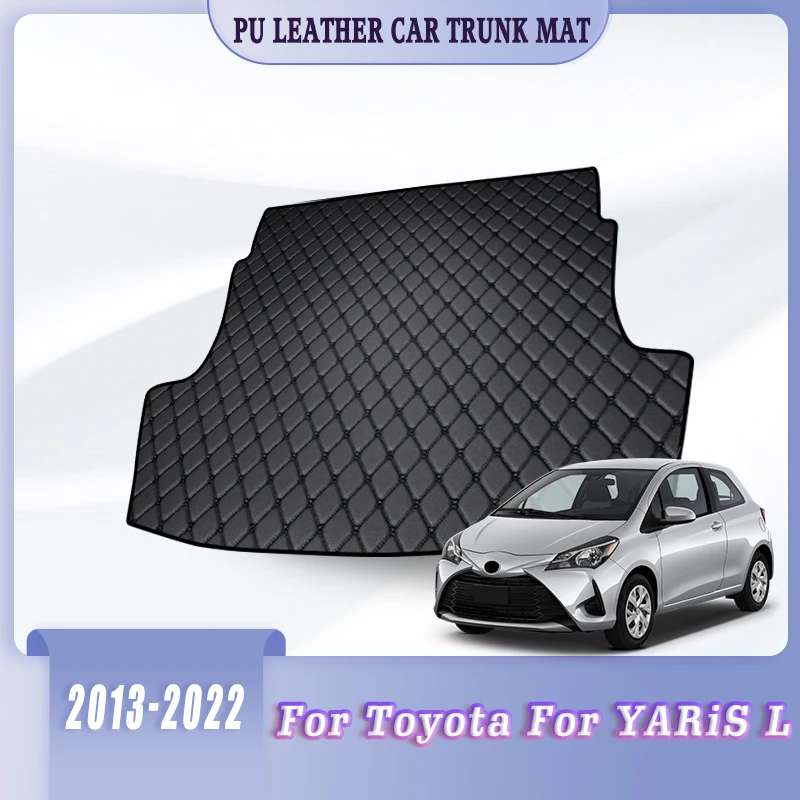 

Коврики в багажник автомобиля, коврики для Toyota YARiS L 2022 2021 2020 2019 2018 2017 2016 2015 2014 2013, автомобильные аксессуары, водонепроницаемые чехлы
