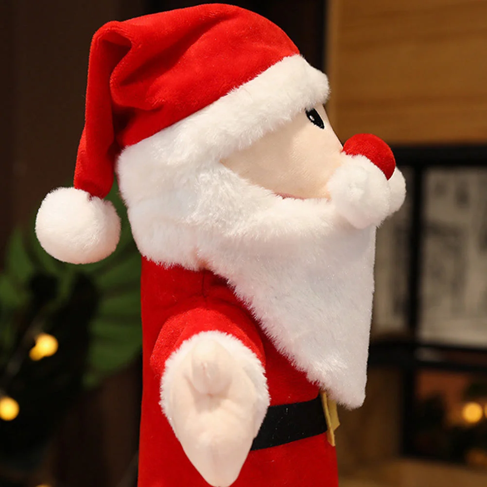 Santa Hand Puppet Claus Parent-child Plaything Kids Toys Adorable Children Finger Christmas Lovely