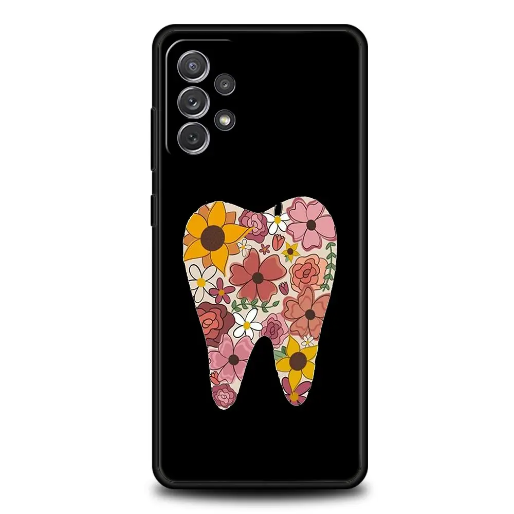 Dente di ammaccatura dentale Denti carini Custodia per Samsung A51 A71 A21S A12 A11 A15 A25 A31 A41 A23 A33 A53 A73 A05S A13 5G A35 A55 Copertura