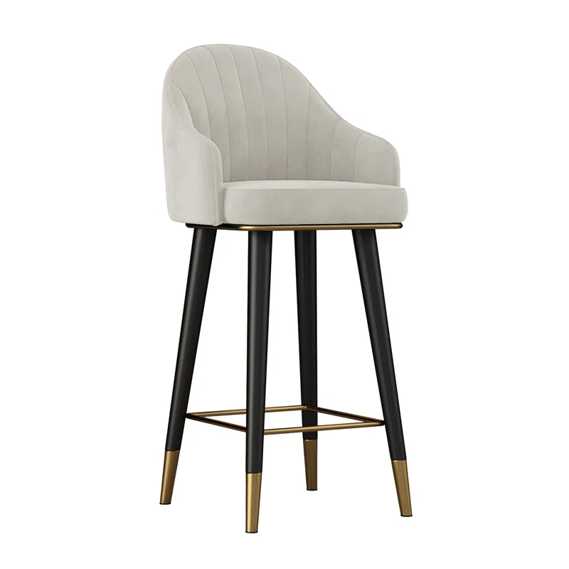 

Скандинавские роскошные персонализированные креативные портативные сверхлегкие барные стулья, барные стулья, мягкая удобная металлическая мебель для взрослых Cadeira