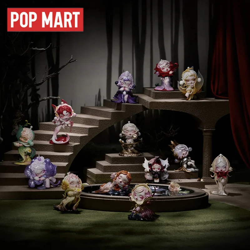 POP MART SKULLPANDA Petals In Four Acts Series Mystery Box Genuine Blind Box Guess Toys Bag Ornament Figurine Home Decor Desktop