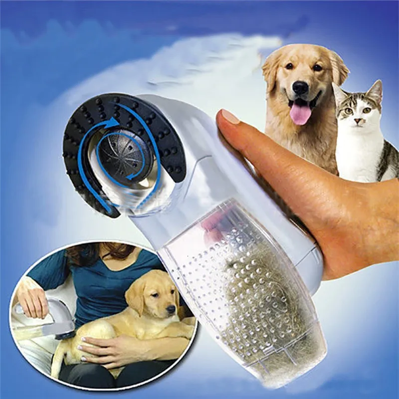 Electric Pet Hair Suction Device Cat Dog Massager Cleaning Hair Brush For Pet Vacuum Cleaner Wool Absorber Pet Grooming Supplies