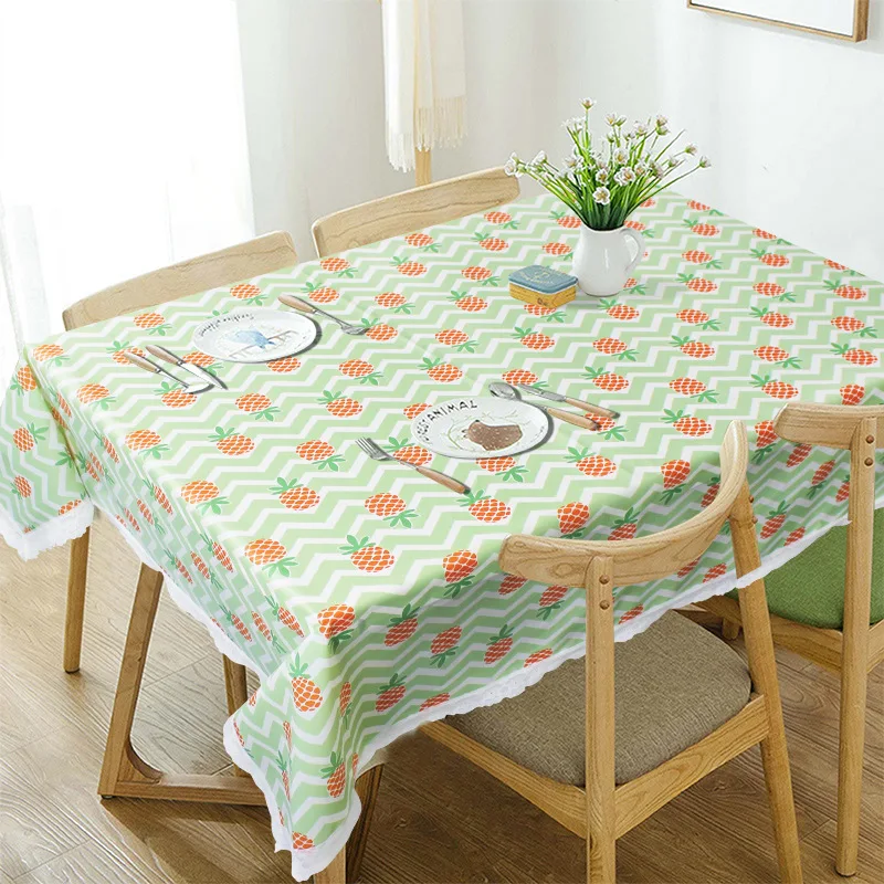 

L-1New Sweet Pineapple Flower Pattern Tablecloth Table Cloth Composite Tablecloth