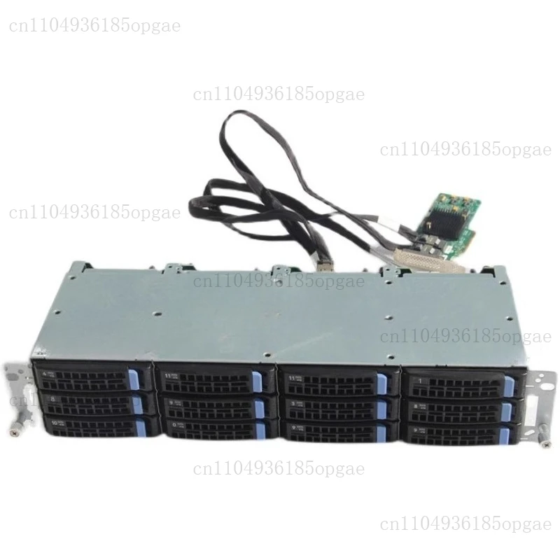 12-bay IT Pass-through 3.5-inch Hard Drive Cage 8087/8643 Interface SAS/SATA Storage 2308 Card 3008