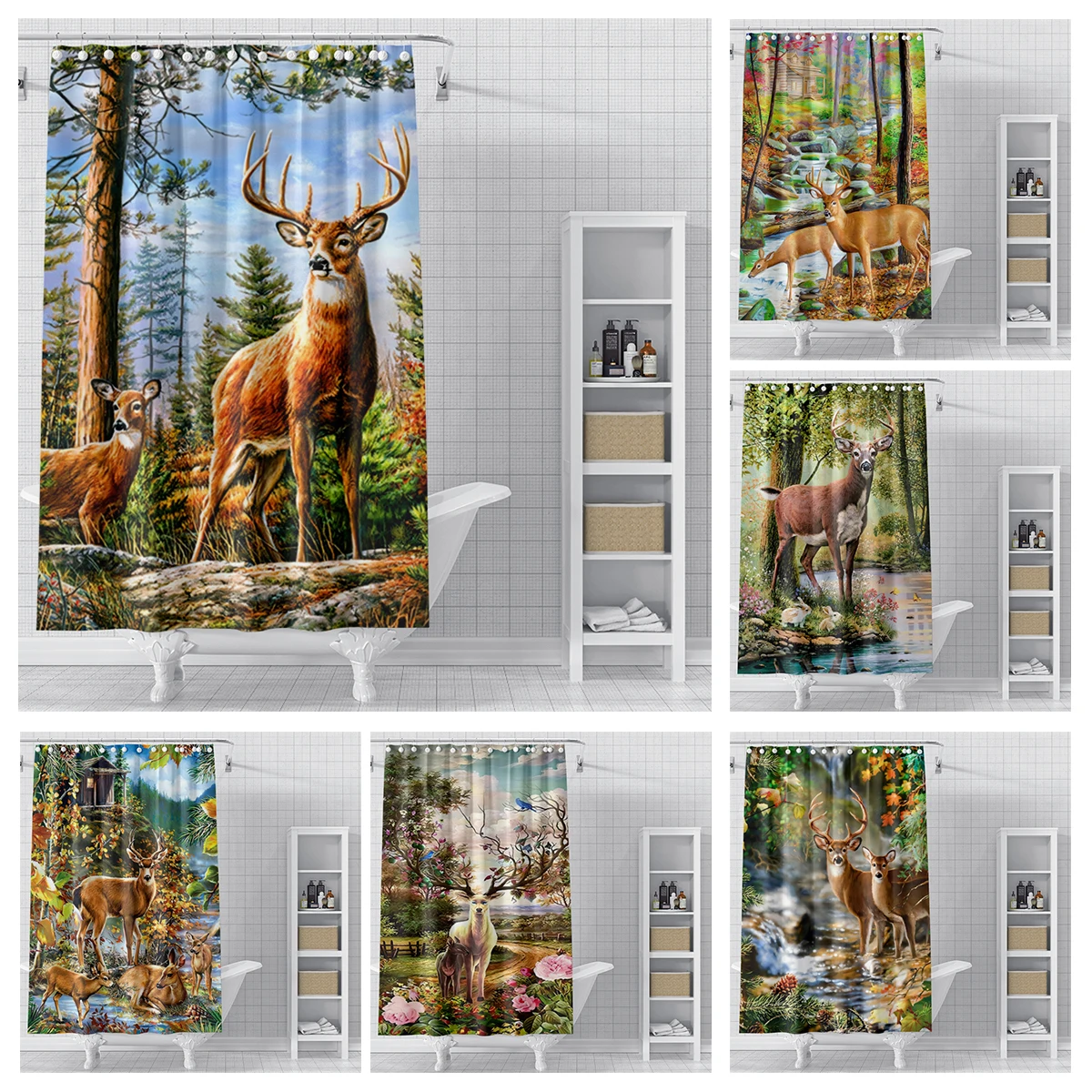 

Водонепроницаемая Штора для душа, 180x200 240x200