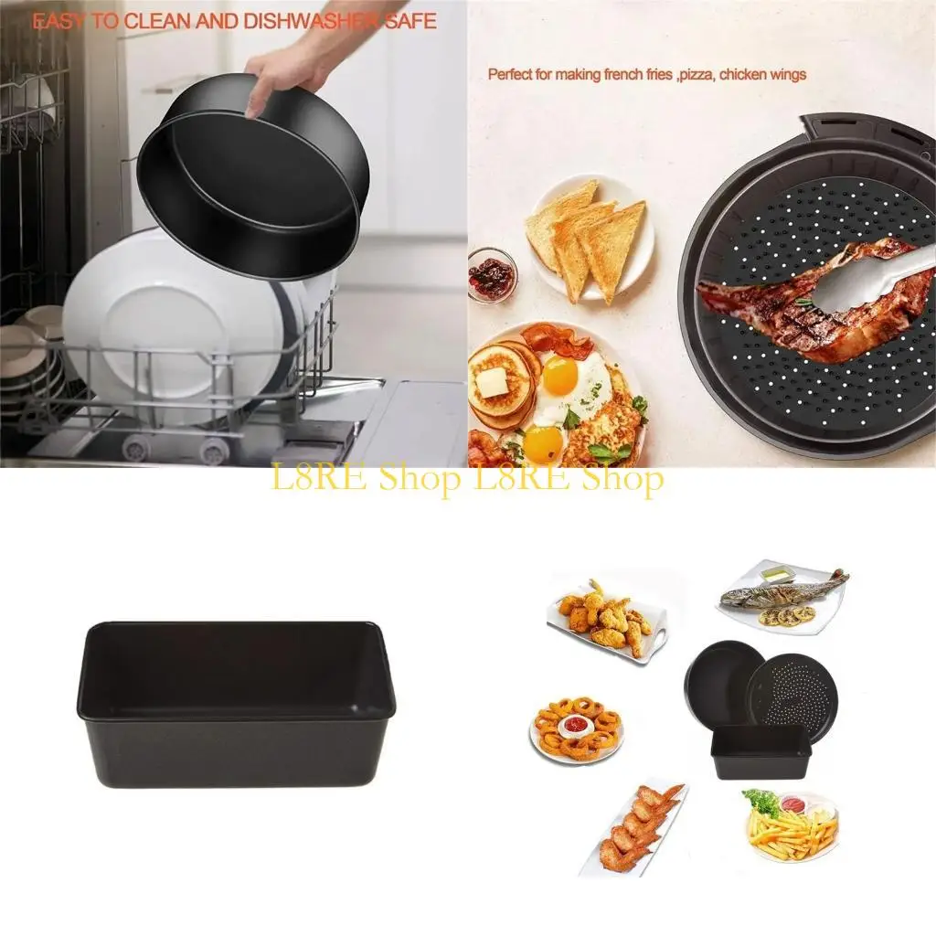 

L8RE Metal Cake Basket Air Fryer Cake Bucket Multifunctional Air Fryer Accessory