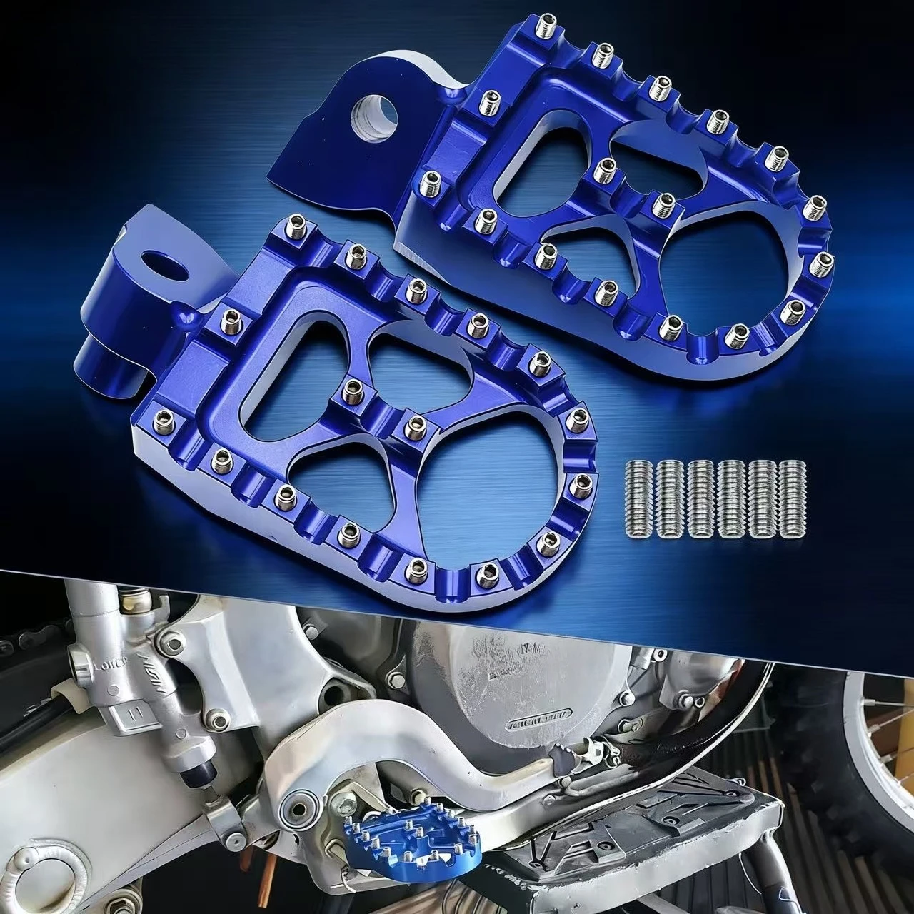 

Foot Pegs Footrest Pedals For YAMAHA YZ WR YZ85 125 250 YZ125X YZ250F YZ250FX 450FX YZF250 WRF250 WR450F Motorcycle Dirt Bike