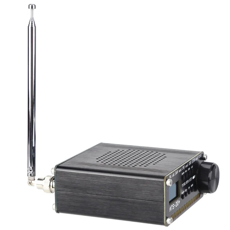 ATS-20+ Si4732 جهاز استقبال كامل النطاق مع هوائي 0.96 بوصة شاشة OLED FM AM MW SW SSB الماسح الضوئي LSB USB