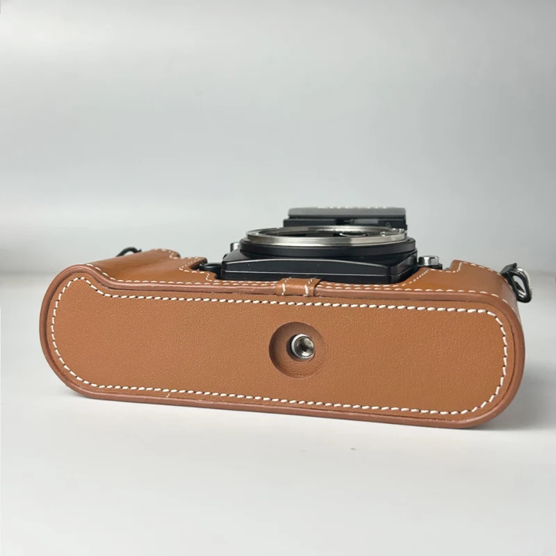 Camera Genuine Leather Cowhide Bag Camera Belt Anti-Drop Body Case Protective Cover For Nikon F3 Case F3HP F3AF F3T Film Camera - Image 3