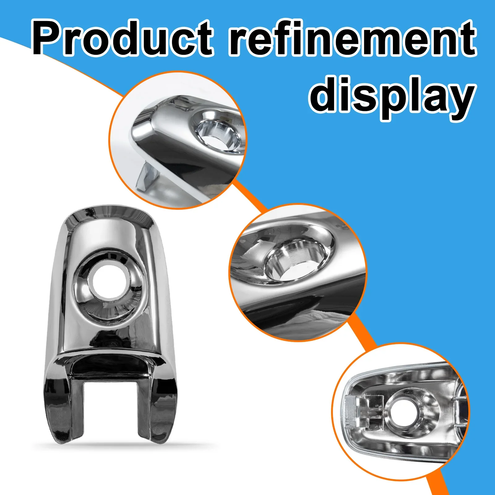 For Ford Explorer Edge Flex Lincoln MKX 2008 2019 Front Left Exterior Door Handle Lock Cover Replaces BA1Z78218A14A