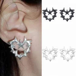 2024 New Special Design Thorns Love Five-pointed star Ring Women Ring Retro Cute Jewelry Wholesale