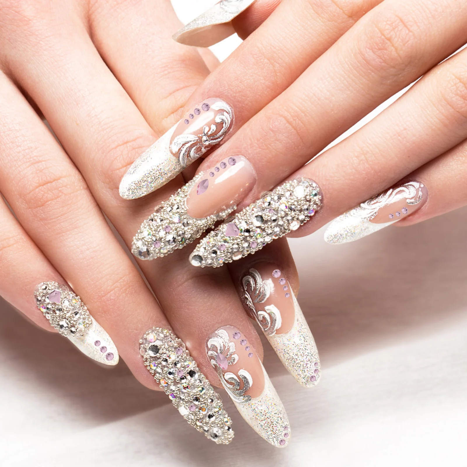 

1 Box Irregular Nail Diamonds Diy Manicure Ornament Flatback Rhinestones Nail Art Decor Supplies Glitter Gems Craft Accessory