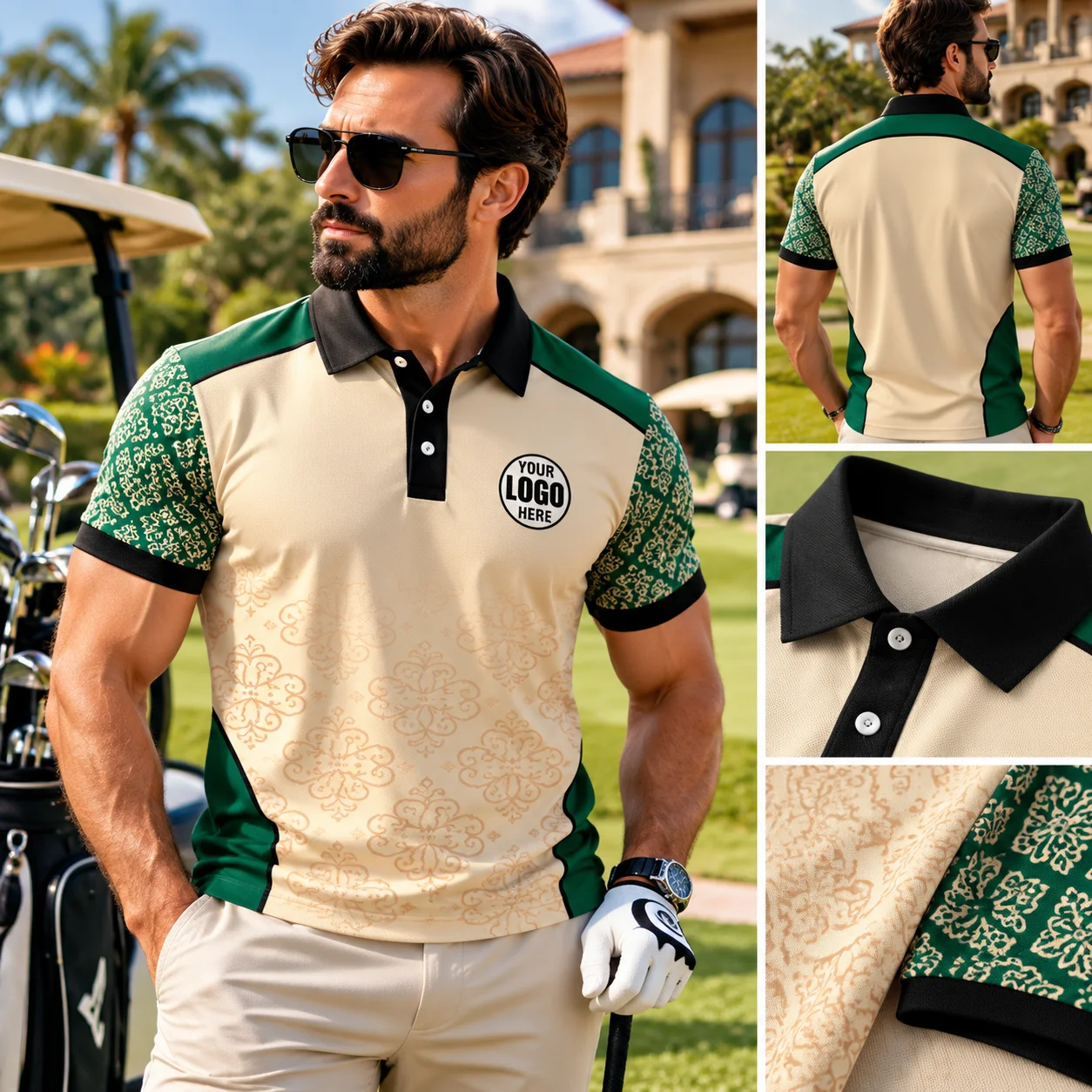 Men Custom Polo Shirt Logo Golf Shirt Corporate Uniform Breathable Quick Dry Casual Team Clothing Personalized Man Clothes