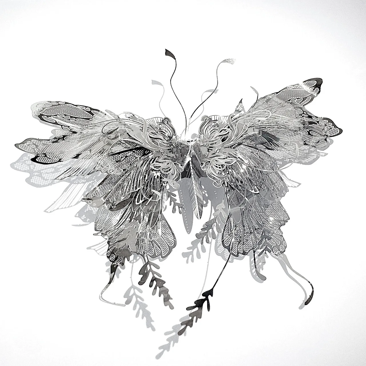 Butterfly 3D Metal Puzzle Exquisite Butterfly Insect Animal Assembly Model Laser Cutting Kit Jigsaw Puzzle Toys for Adult Gifts