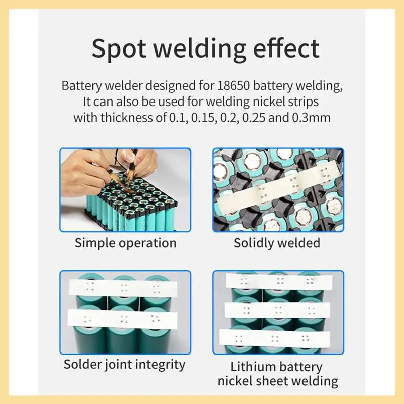 

GOOD-8000W High Power Spot Welder Portable Handheld Current Adjustable Welders For 18650 Battery Hand Tool Pedal