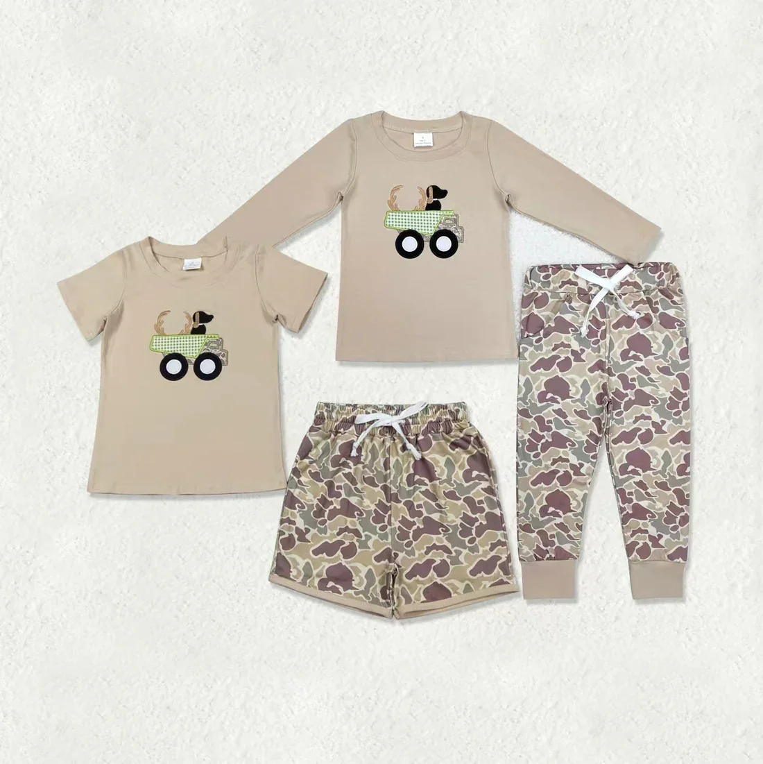 

z1208-04 LR1825 Wholesale Boutique kids clothes boys Matching embroidery short sleeve pants Set Summer Children clothing