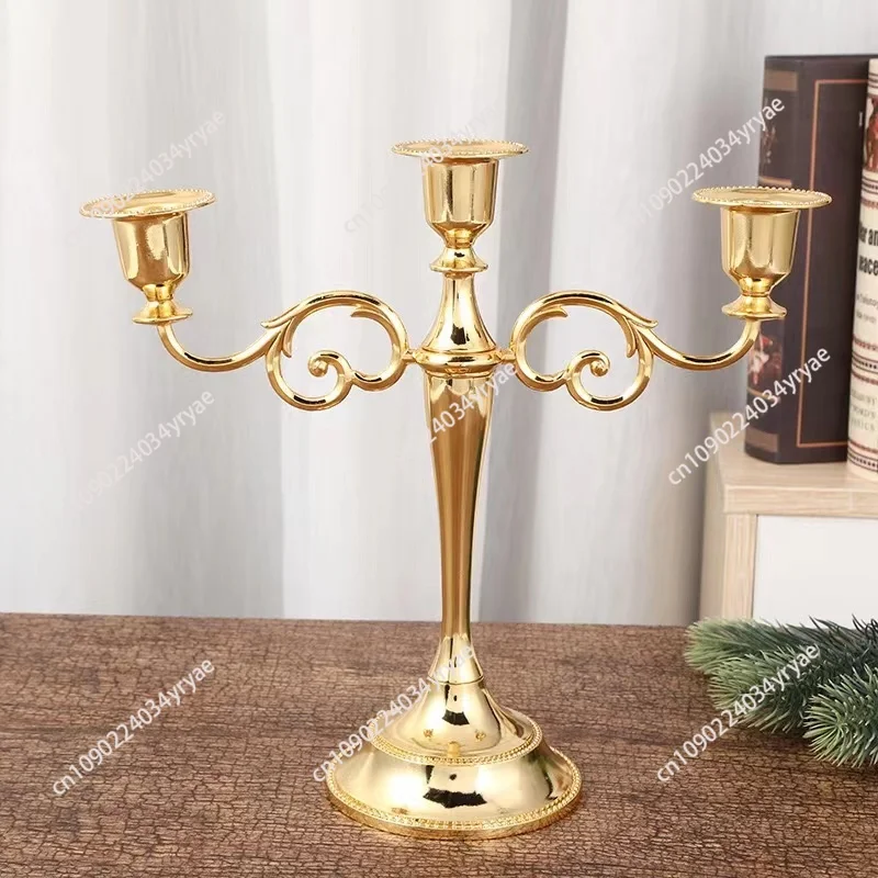 Boutique Western food bronze five-headed candlestick antique candlestick European candlestick